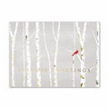 Winter Solitude Greeting Card - Gold Lined White Fastick  Envelope